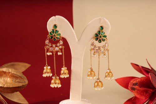 DARLA GOLD drop studs