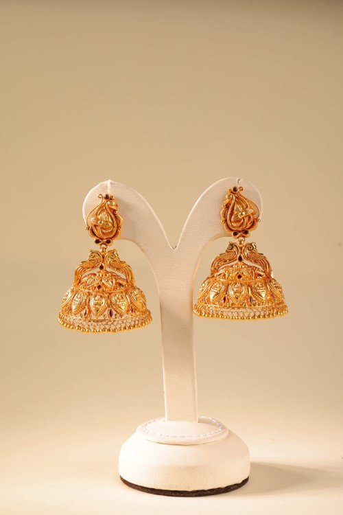 DARLA GOLD jhumka earrings